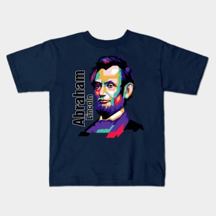 abraham lincoln popart Kids T-Shirt